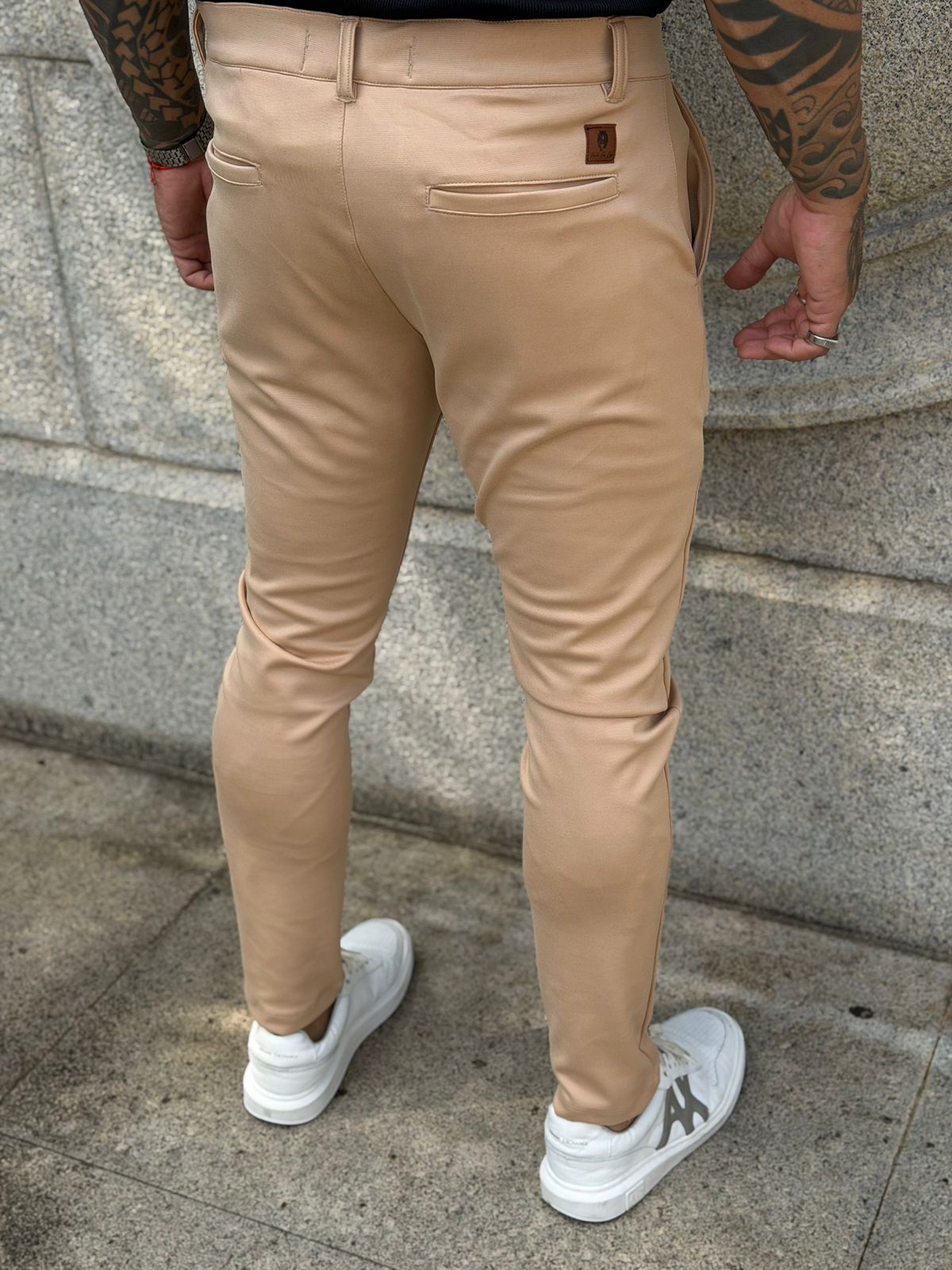 Calça Alfaiataria Paris C/Elastano Premium Bege - Imagem 4