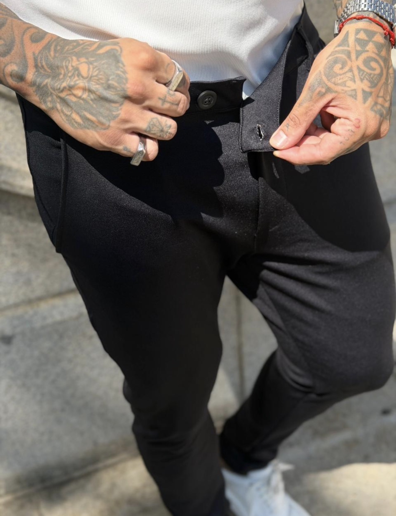 Calça Alfaiataria Paris C/ Elastano Premium Preta - Imagem 3