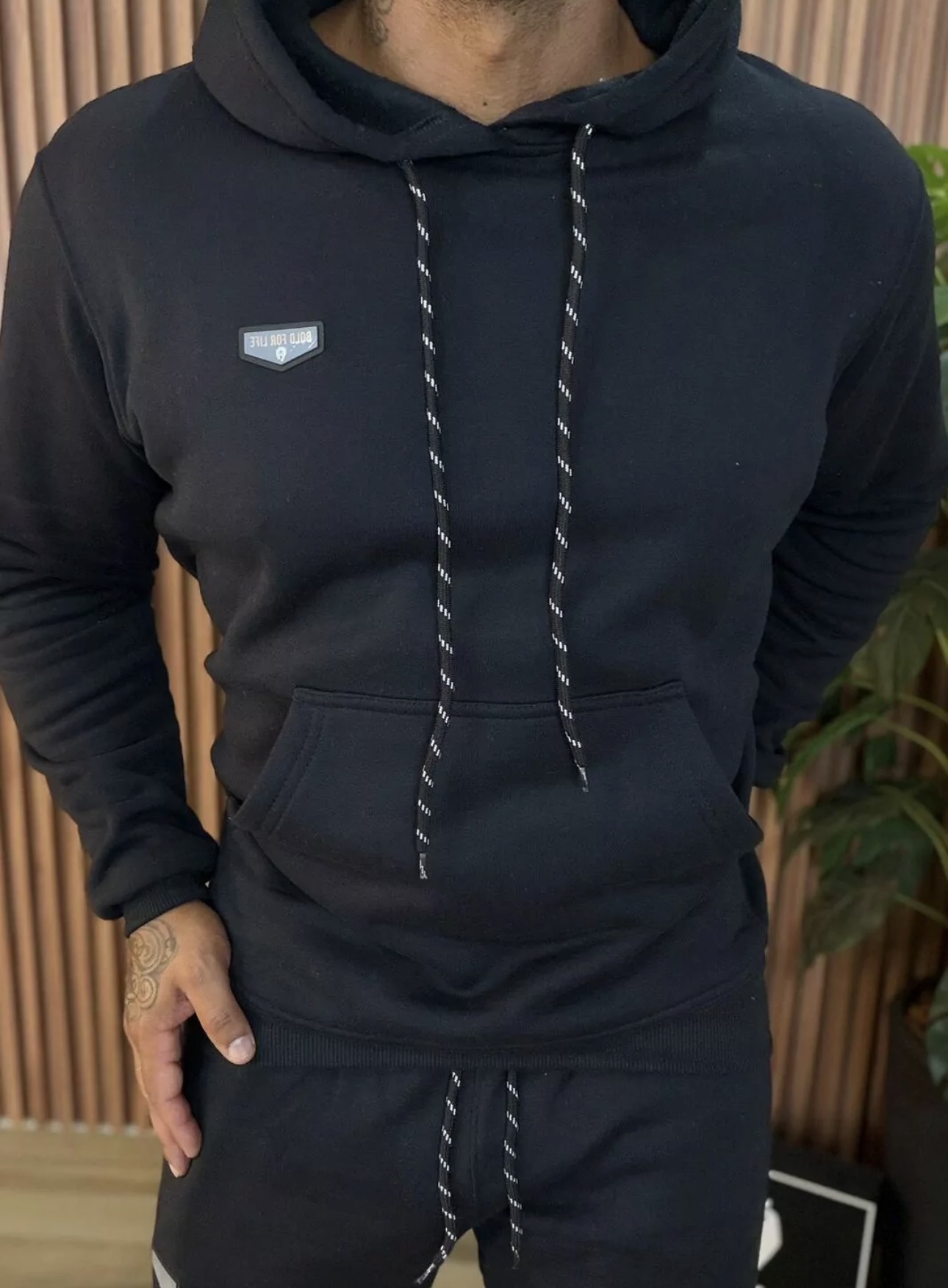 Moleton BFL Preto Canguru - Imagem 2