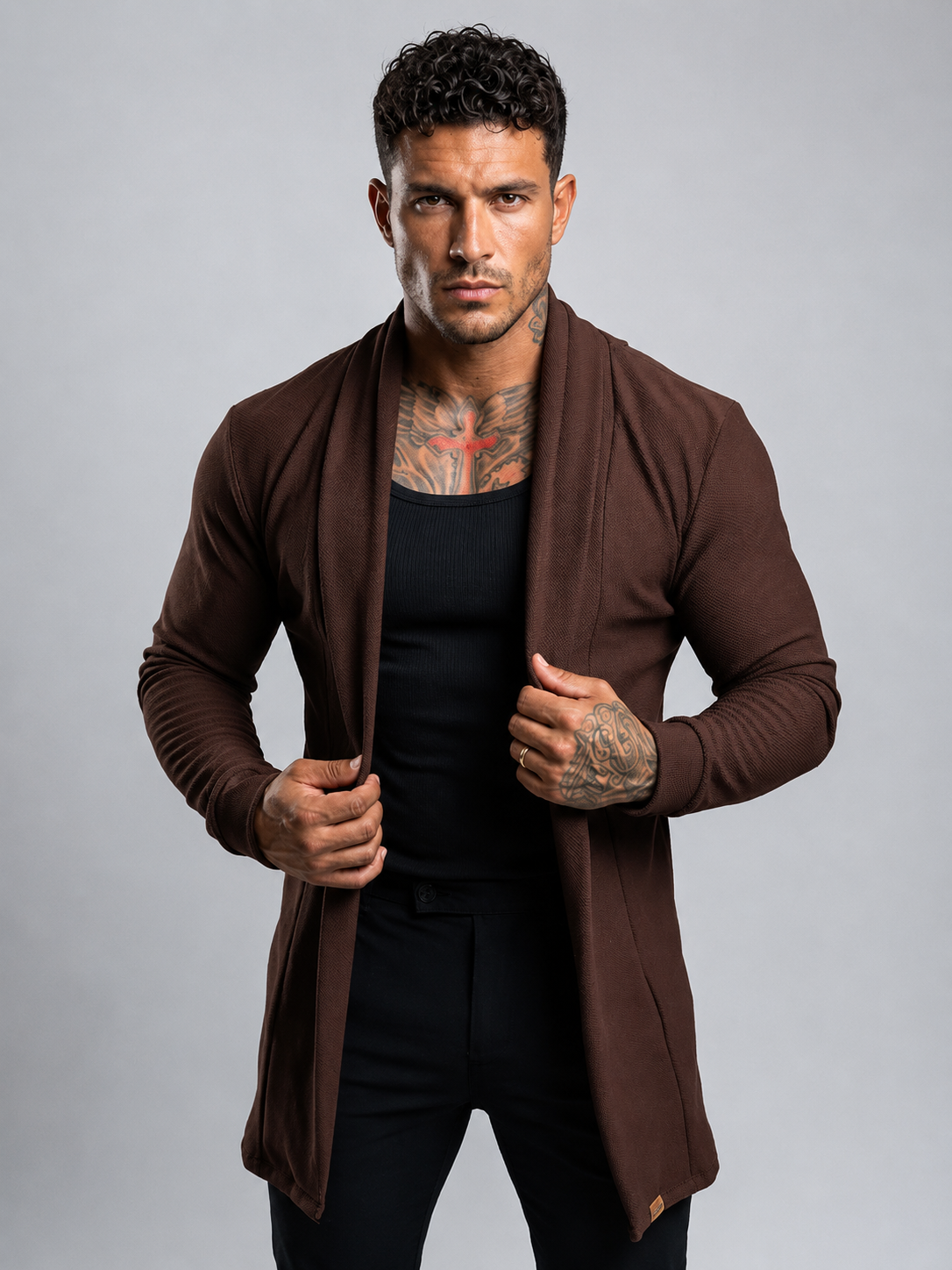 Cardigan Premium Chocolate - Imagem 1